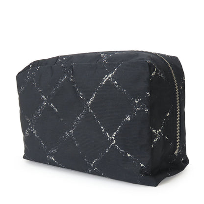CHANEL Pouch Nylon black Travel line Women