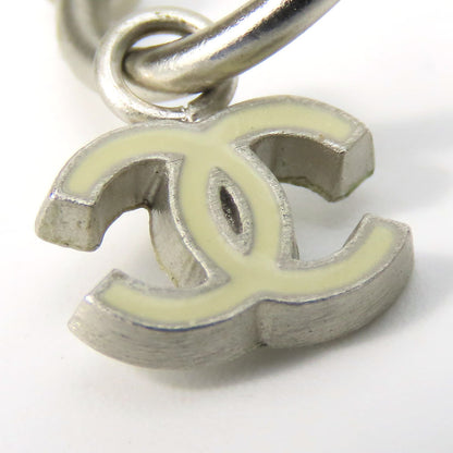 CHANEL Pierce metal white COCO Mark