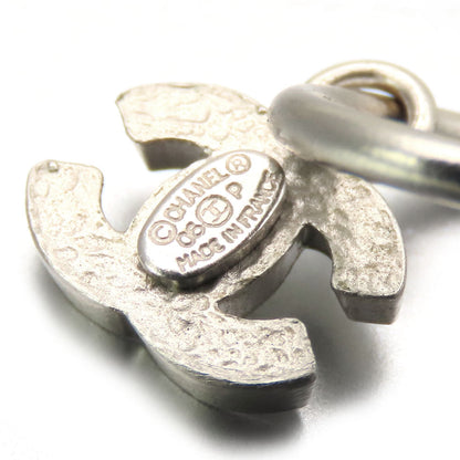 CHANEL Pierce metal white COCO Mark
