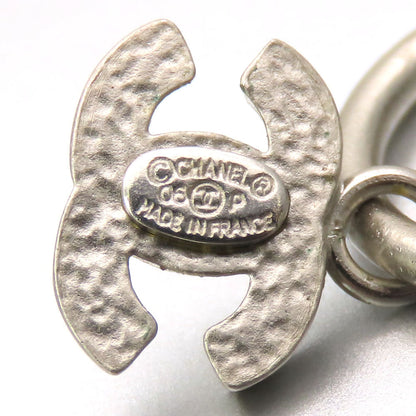 CHANEL Pierce metal white COCO Mark