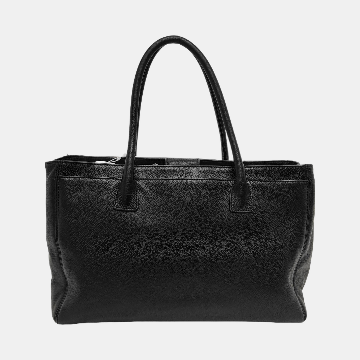 Chanel Cerf Executive Black Caviar Leather Handbag Gold Hardware