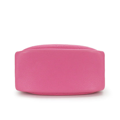 CHANEL Shoulder Bag leather pink Matrasse