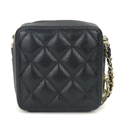CHANEL Shoulder Bag leather black