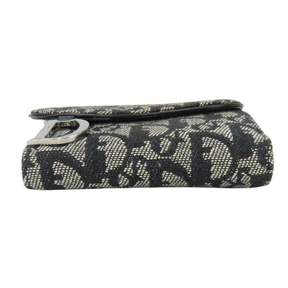 Christian Dior Bifold Wallet canvas black Women
