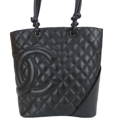 CHANEL Tote Bag A25167 leather black Cambon line Women