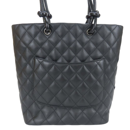 CHANEL Tote Bag A25167 leather black Cambon line Women
