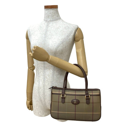 BURBERRY Handbag canvas Brown