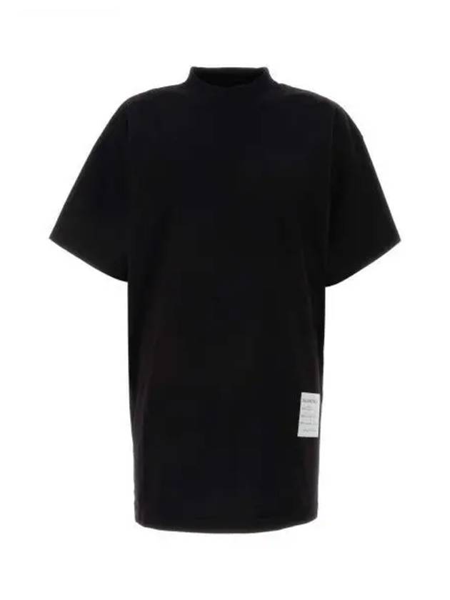 Luxury Balenciaga Trending 2025 Sample Sticker Oversized Short Sleeve T-Shirt Black