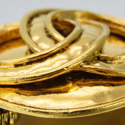 CHANEL Brooch metal gold Women