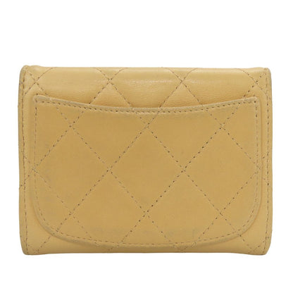 CHANEL Coin case lambskin beige Timeless classic Women