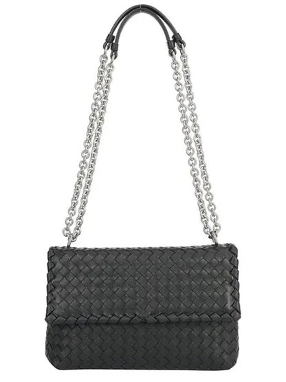 Luxury Bottega Veneta Olimpia Shoulder Bag Black