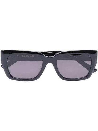 Luxury Balenciaga Trending 2025 Eyewear Logo Square Frame Sunglasses Black