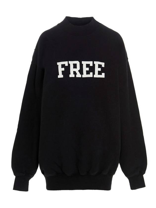 Luxury Balenciaga Trending 2025 WoMen's Free Embroidery Distressed Sweatshirt Black