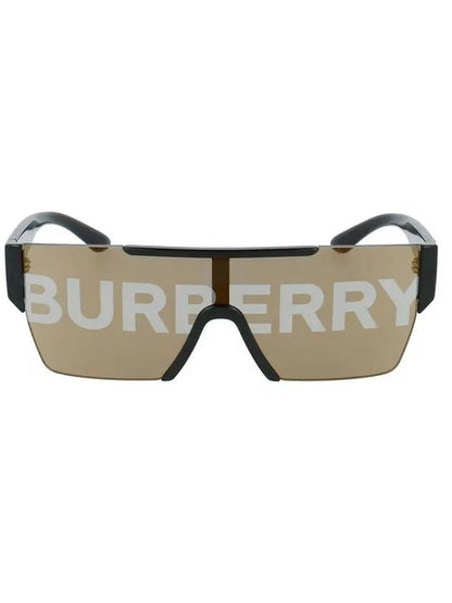 Luxury Burberry Eyewear Plastic Logo Goggles Sunglasses Black