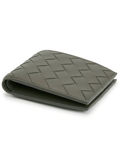 Luxury Bottega Veneta Intrecciato Half Wallet Green