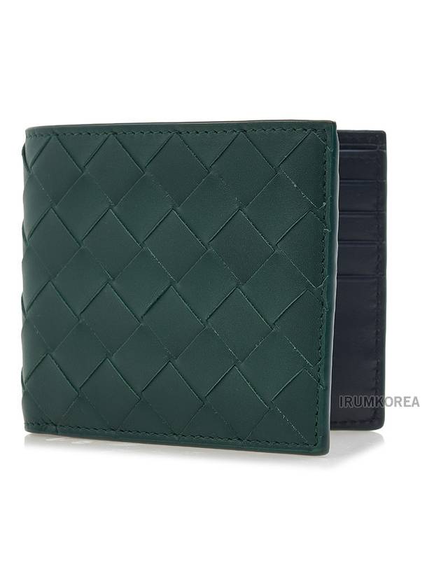 Luxury Bottega Veneta Intrecciato Bifold Half Wallet Green