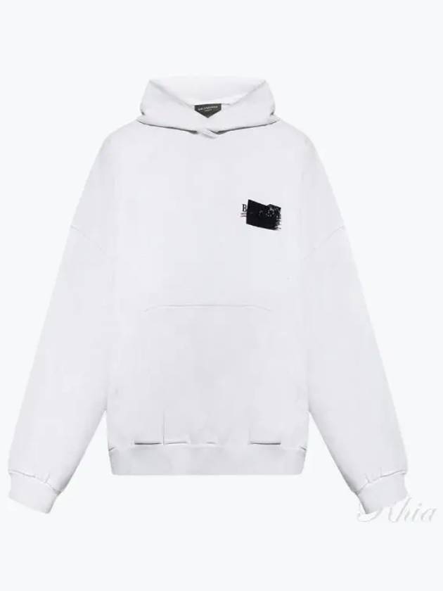 Luxury Balenciaga Trending 2025 Logo Tape Hoodie White