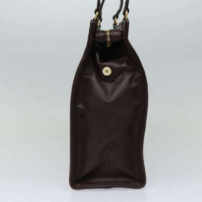 Luxury BurberrySs Nova Check Shoulder Bag Wool Beige Gold Auth 85746