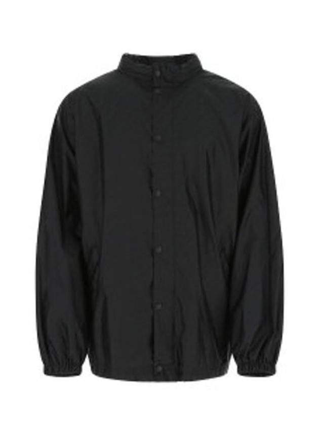 Luxury Balenciaga Trending 2025 Men's All-Over Logo Rain Jacket Black