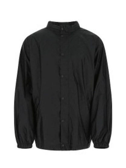 Luxury Balenciaga Trending 2025 Men's All-Over Logo Rain Jacket Black