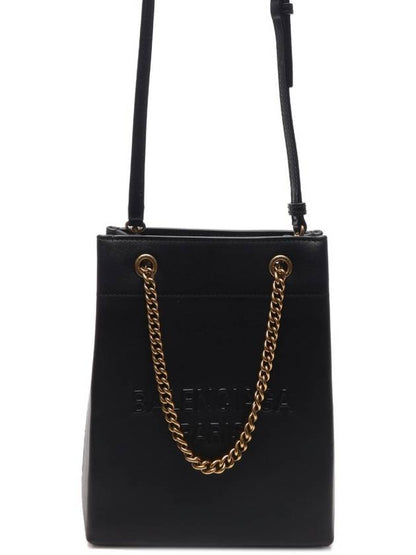 Luxury Balenciaga Trending 2025 Leather Duty Free Tote Bag Black