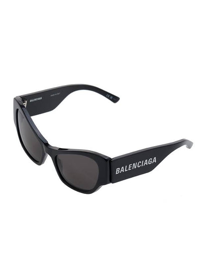 Luxury Balenciaga Trending 2025 Eyewear Logo Cat Eye Sunglasses Black