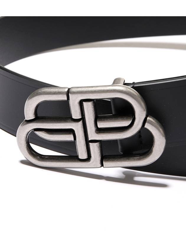 Luxury Balenciaga Trending 2025 Men's BB Buckle Large Belt Black