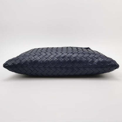 Bottega Veneta Hop Hobo Medium Leather Navy 46cm