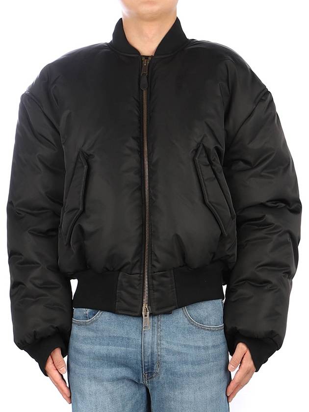 Luxury Balenciaga Trending 2025 Nylon Large Fit Bomber Jacket Black