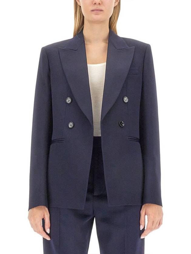 Luxury Bottega Veneta Sartorial Wool Jacket Navy