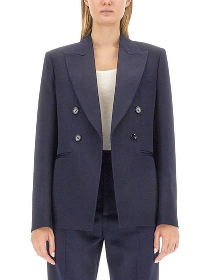 Luxury Bottega Veneta Sartorial Wool Jacket Navy