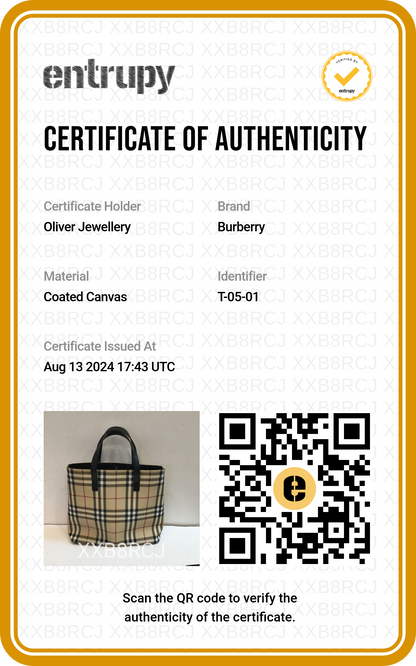 Burberry Nova Check Medium Tote