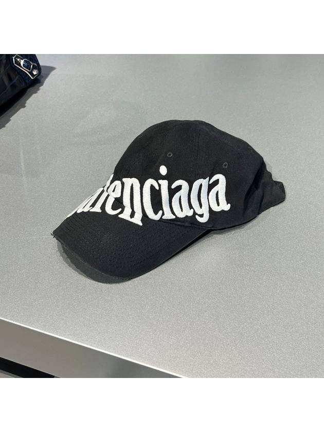 Luxury Balenciaga Trending 2025 diagonal logo ball cap black