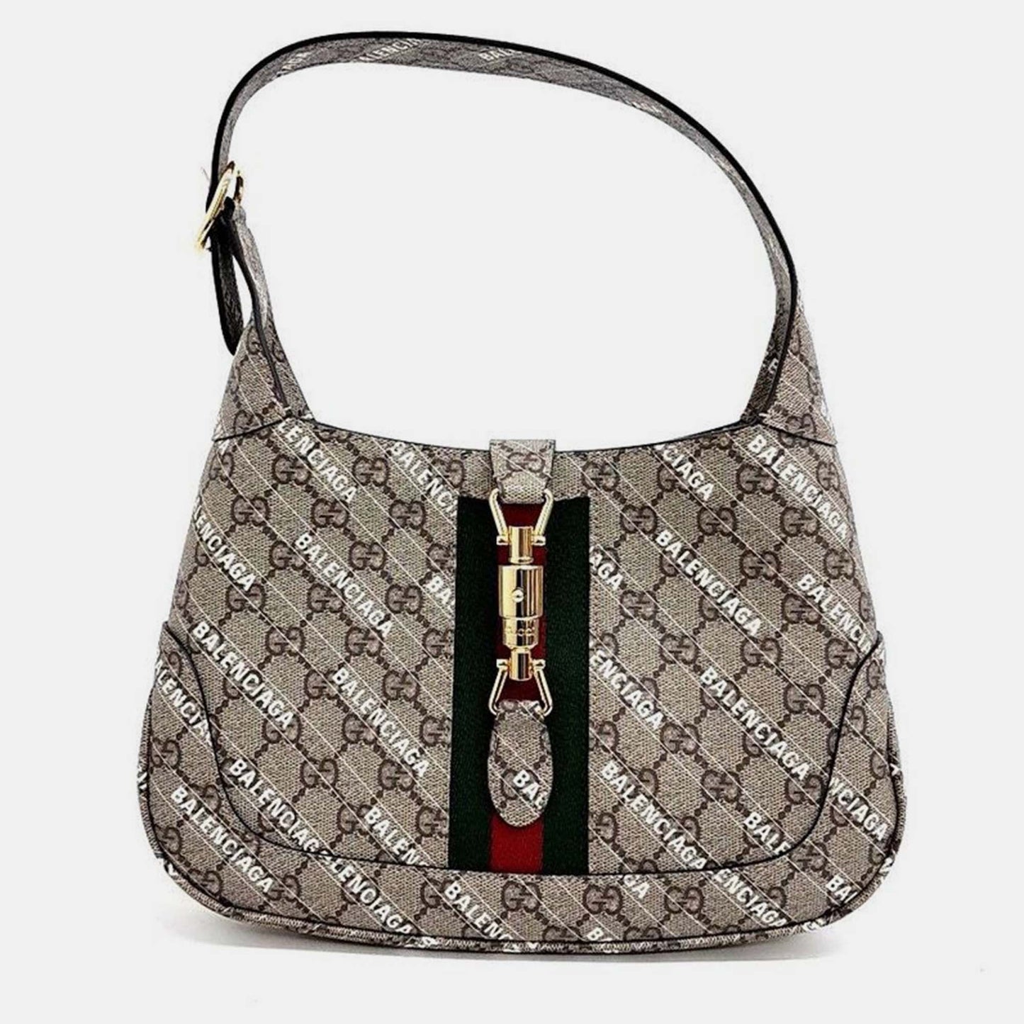 Gucci x Luxury Balenciaga Trending 2025 Hacker Project Jackie 1961 Small Hobo Bag