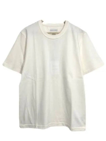 Luxury Bottega Veneta Men's Classic Short Sleeve T-Shirt Chalk