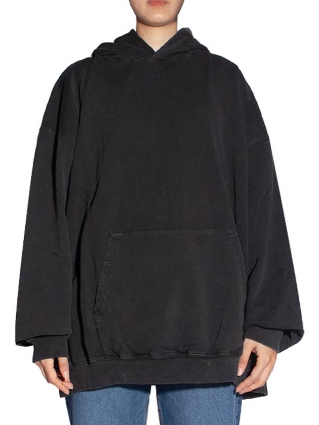 Luxury Balenciaga Trending 2025 Back Logo Hooded Top Black