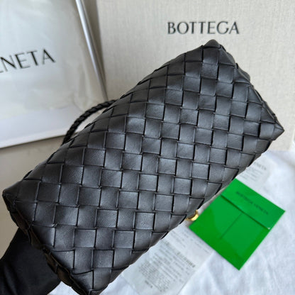 Bottega Veneta Small Andiamo Black Intrecciato Handbag 2023
