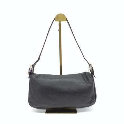Fendi Baguette Black Lambskin Leather Shoulder Bag
