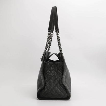 Chanel Boy Reverso Shopping Tote Calfskin Leather Black