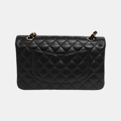 Chanel Classic Flap Small Black Caviar Leather Gold Hardware