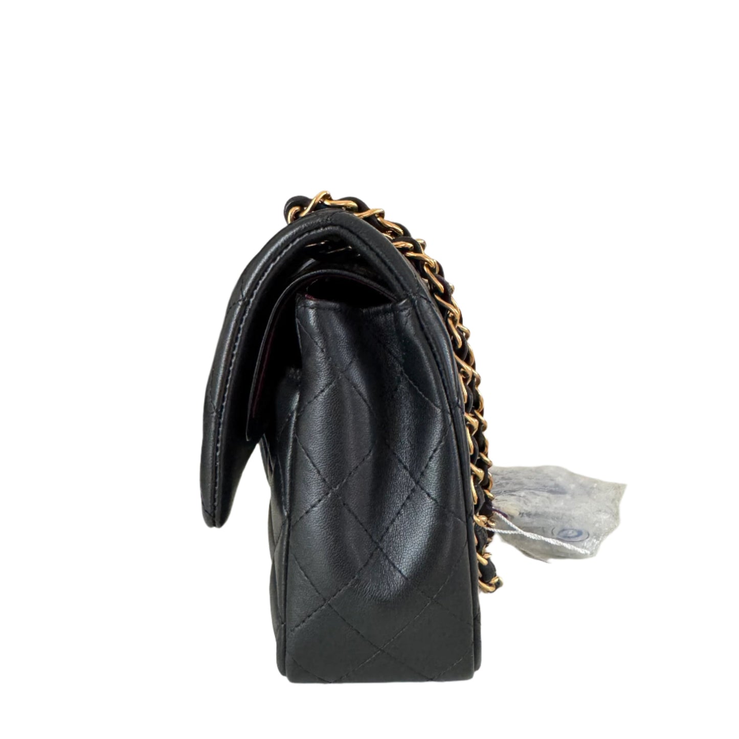 Chanel Classic Flap Vintage Medium Black Lambskin Leather with 24k Gold HW, 1991-1994