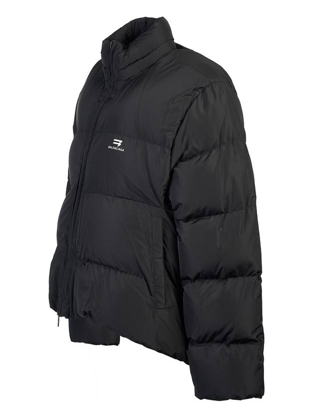 Luxury Balenciaga Trending 2025 Sporty B Logo Point Down Padding Black