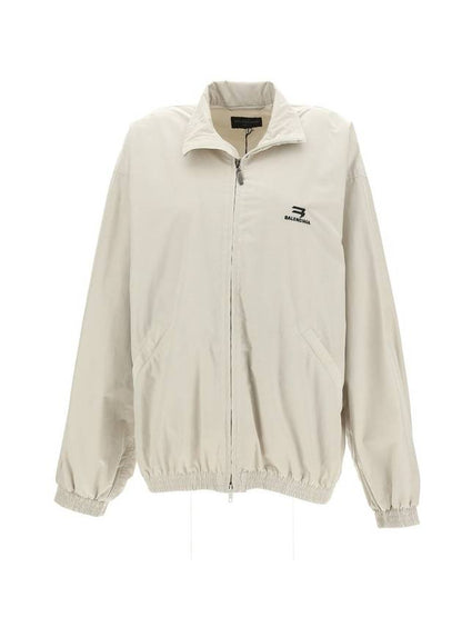 Luxury Balenciaga Trending 2025 Logo Technical Track Jacket Beige