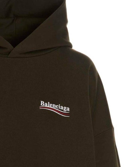 Luxury Balenciaga Trending 2025 Political Campaign Oversized Fit Hoodie Green