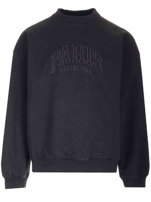 Luxury Balenciaga Trending 2025 Cities Paris Regular Fit Sweatshirt Black