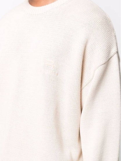 Luxury Balenciaga Trending 2025 Cotton Polyester Knit Top Ivory