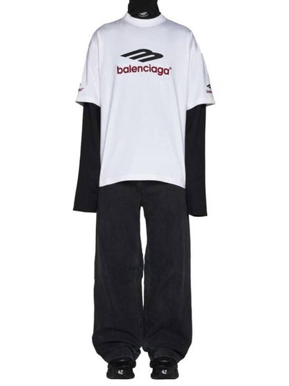 Luxury Balenciaga Trending 2025 Washed Skiwear Jeans Grey
