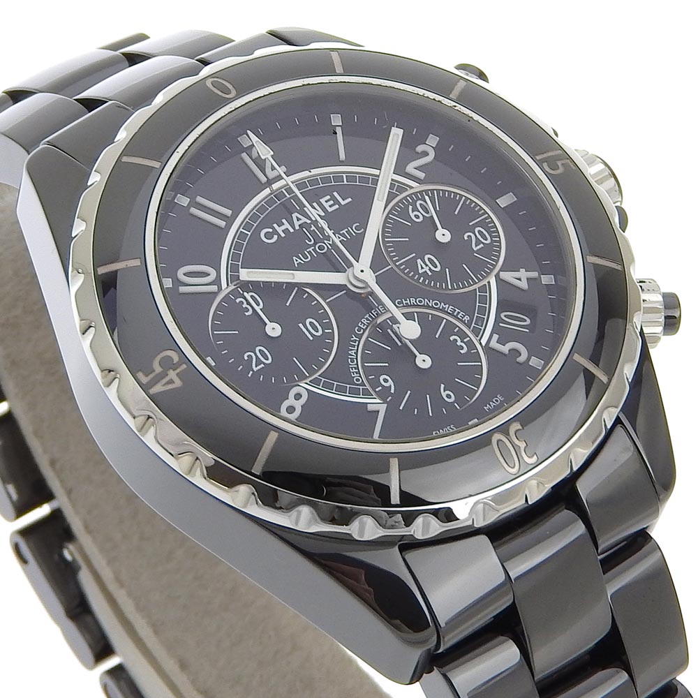 CHANEL Watches Mechanical Automatic H0940 ceramic black J12 black dial mens
