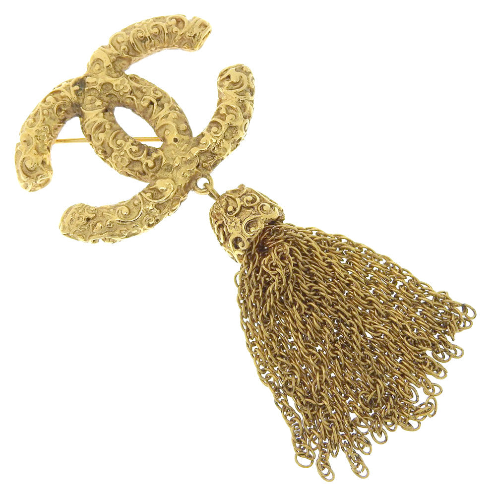 CHANEL Brooch 93A Plated Gold gold lava Women