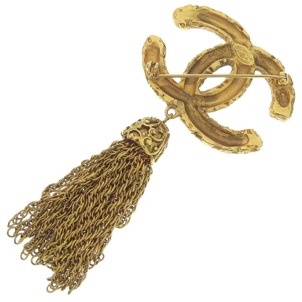CHANEL Brooch 93A Plated Gold gold lava Women